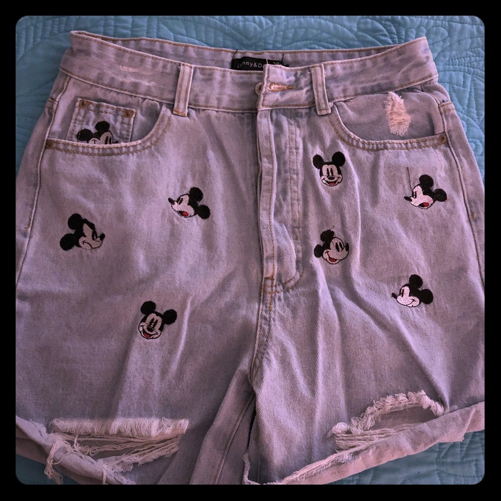 Mickey Mouse high waisted shorts